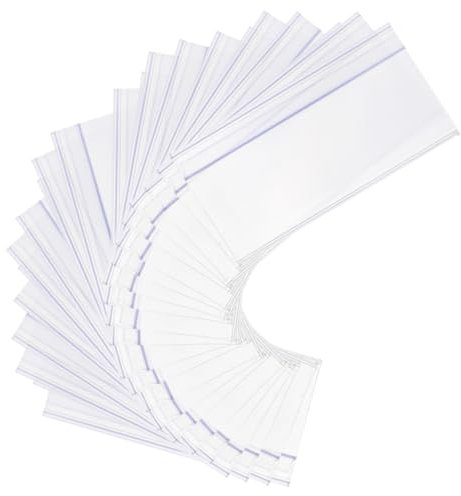 Parliky 25stücke Transparente Pvc Preisschilder Halter Für Regal Und Tisch Preisetiketten Halter Für Supermarkt Und Geschäft Flexibel Und Wiederverwendbar