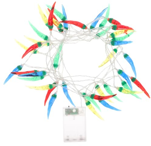 Anneome Chili Pfeffer Lichterkette Batteriebetrieben Leds Transparentem Kabel Dekorative Für Schlafzimmer Geburtstagsdekoration