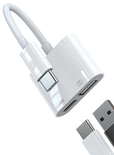 Adaptador USB C a USB OTG Tipo C Cargador Conector (2 en 1) para iPhone 16 15 Pro MacBook para iPad Compatible con Samsung Cable de Datos Memoria USB Externa Enchufe Coche Tableta Convertidor