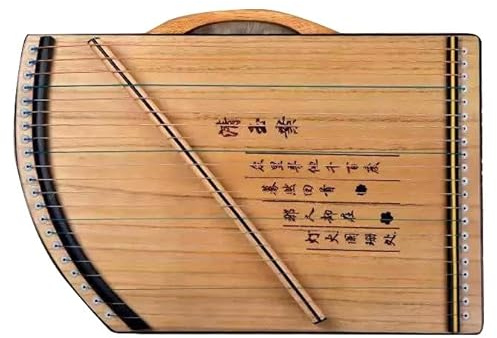 EOTRERANQ Gu Zheng, 21 Saiten, chinesische Zither mit Zubehör und Rucksack, geeignet for Anfänger, Erwachsene, Kinder, Größe: 60 x 40 x 12 cm Guzheng