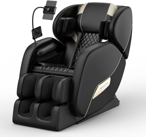 AYJOIR 2026 Massage Chair Full Body, Zero Gravity SL-Track Shiatsu Massage Recliner Chair with Body Scan, 6 Fix Point Rollers,Airbags,Deep Yoga Stretch, Heating Function, Black
