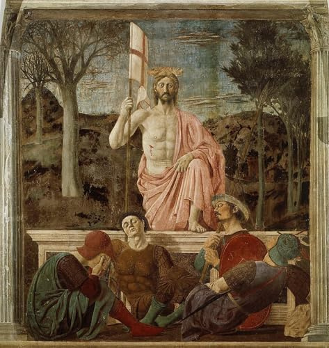 RZHRHJES Mural Dipinto Poster su Tela Quadri su Tela la Resurrezione di Piero Della Francesca per Decorazioni per la Casa 60x90cm