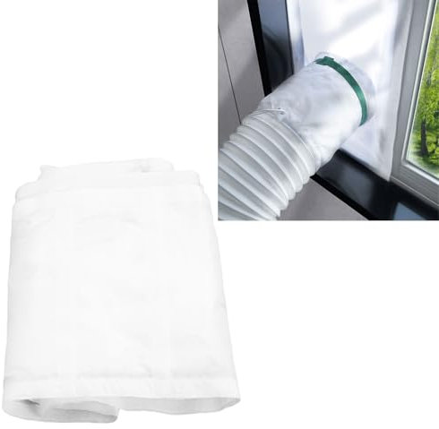 Asixxsix Kit de Sello de Puerta Corredera de Aire Acondicionado Portátil, Kit de Sello de Ventana de Aire Acondicionado Portátil, Sello de Puerta de la Pantalla de Cremallera para Aire (90 * 210cm)