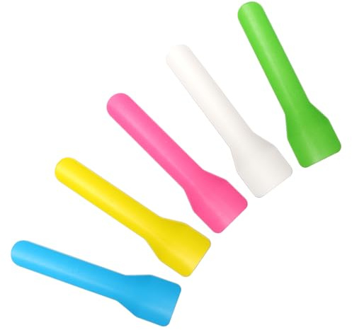 100 Pieces Dessert Spoons - Mini Paper Spoons, Biodegradable Small Spoons, Eco-Friendly Spoon Set, Ice Cream Spoon for Dessert, Pudding, Mousse & Party