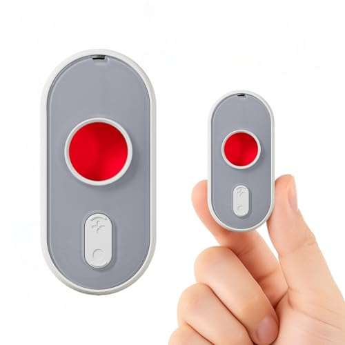 kacylzom Detector de Cámaras Ocultos -Escáner Anti Vigilancia Infrarrojo con Detección Dual + Cámara Espía Camuflada, Micro Cámara Espía, Escáner Infrarrojo para Hotel, Airbnb y Hogar