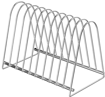 Support de disques, présentoir en acier inoxydable, multi-usages, trieur de livres de bureau, support vertical triangulaire pour salon, chambre à coucher