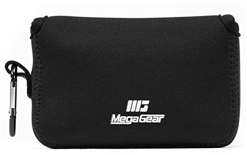 MegaGear Fujifilm X100F, X100T, X100S Ultraleichte Kameratasche aus Neopren mit Karabiner Haken schwarz