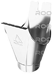 Rinneneinhangstutzen Einhangstutzen verzinkt von Roofart (6 tlg Nenngröße 333 mm mit 100 mm Rohrabgang)