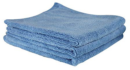 Chemical Guys MICBLUE03 - Asciugamano professionale in microfibra, blu (sicuro per lavaggio auto, pulizia della casa e panni per asciugare animali domestici), 40,6 x 40,6 cm, confezione da 3