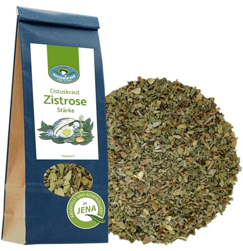 PEPPERMINTMAN - Zistrose getrocknet - Cistus incanus - Zistrosenkraut geschnitten - 100% natürlich - in Deutschland abgefüllt (60g)
