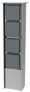 Jehoka Column B 4.4 External Socket Stainless Steel with 4 Sockets