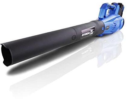 Hyundai 40V Cordless Leaf Blower, 132mph Air Speed, Lightweight, Li-Ion Battery Powered Garden Blower with Battery & Charger, Variable Airspeed & 3 Year Warranty