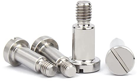 LanMaiXun Edelstahl 304, Klasse 4,8 - φ4 mm × M3 × 3 mm - 6 Stück Schulterschrauben mit Innensechskant, Schulterdurchmesser 4 mm, Schulterlänge 3 mm, Gewindegröße M3 - 0,5 mm