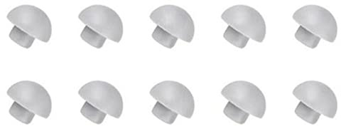 Lot de 10 tampons pour abattant de WC - Blanc