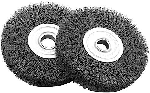 Wire Wheel For Clean Descale Welds,Paint Rust And Oxidation Wheel Remover Wheel Inner Hole Diameter - 25mm,Steel Wire Diameter - 0.3mm,2 Pcs,Diameter：150mm,Pleasant63