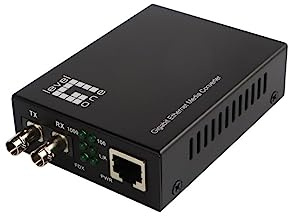 Convertitore Multimediale Levelone Gigabit Rj45 A St, Fibra Ottica Monomodale, 20 Km, 1000 Mbit/s, 1000basE-Lx, 1000basE-Sx, Ieee 802.3, Ieee 802.3ab