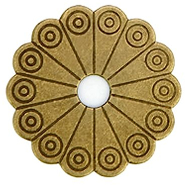 Tiazza 10 Stück Messing Rückplatte Unterlegscheiben Klassische Möbel Dekoration Dichtung Messing Hardware Zubehör (Bronze)
