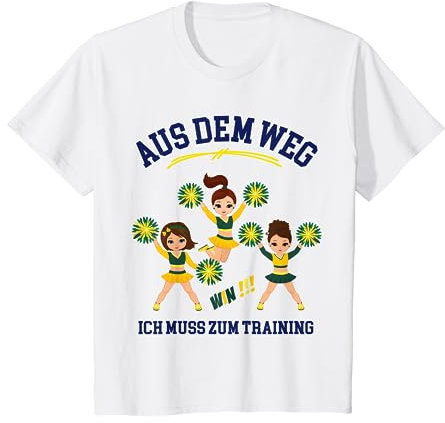 Kinder Cheerleading Outfit Kinder Aus dem Weg ich muss zum Training T-Shirt