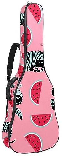 Eslifey Akustikgitarre Tasche Bunte Schmetterling Verstellbarer Schultergurt Gitarre Fall Gig Bag 40 41 42 Zoll, Farbe 4, 42.9x16.9x4.7 in