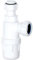 AMK® Viva Telescopic Bottle Trap 32mm Adjustable Height Basin Waste Sink Plumbing White Plastic Easy Clean Removable Bowl Seal 1 1/4 Inch Bathroom Vanity Cloakroom Under Sink Fitting
