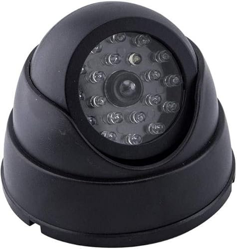 ARTSZY CCTV al Aire Libre Simulación Falsa Cámara simulada Vigilancia en el hogar Domo de Seguridad Mini cámara Intermitente Luz LED Cámara Falsa Negro