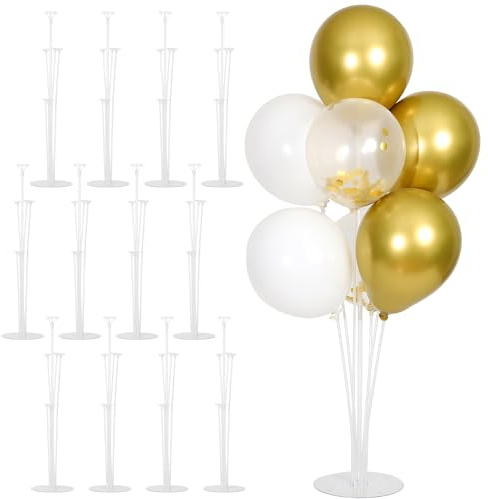 HPLYEL 12 Sets Balloon Stand Kit, Balloon Sticks Holder with Base Birthday Wedding Graduation Party Decortaions Table Centerpieces Balloon Arch kit