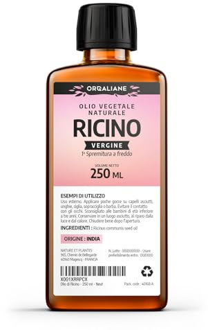 Rizinusöl 250ml - 100% Virgine - 1. Kaltpressung - Ricinus Communis