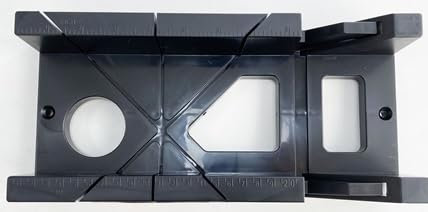 Unibos | Premium 12-Inch Plastic Mitre Box for Accurate Woodworking Cuts | 45 & 90-Degree Angles | Lightweight, Durable, & Versatile | Ideal for DIY, Carpentry, and Precision Projects (12Inch)