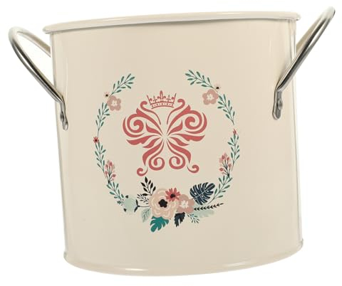 Cabilock Porte- Décoratif De Style Rétro Seau À Couverts De Taille Fournitures De Cuisine Robustes En Acier Inoxydable