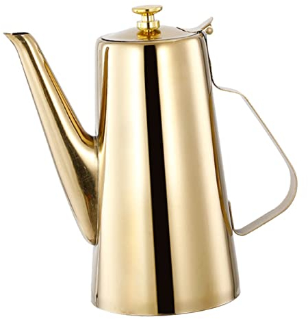 Bollitore in acciaio inossidabile Custode dell'olio da cucina Filtri per il caffè Caffettiera da campeggio Versatore per olio Bollitore per il tè Piano cottura Bollitore per caffè portatile Brocca