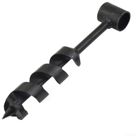 Jayruit Clé à tarière manuelle, outils de survie en plein air, perceuse à bois, clé à tarière manuelle pour colon Bushcraft (38 mm)
