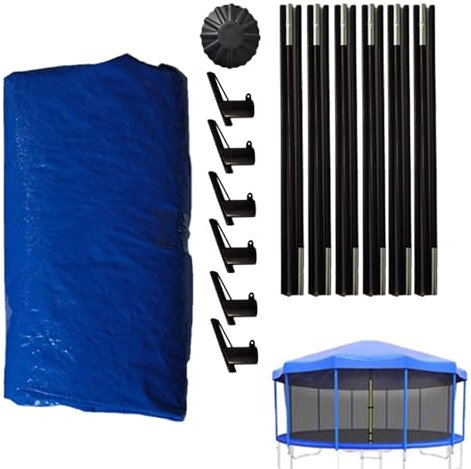 Funda protectora solar para cama elástica, resistente a los rayos UV, impermeable, plegable, , resistente al polvo, para cama elástica