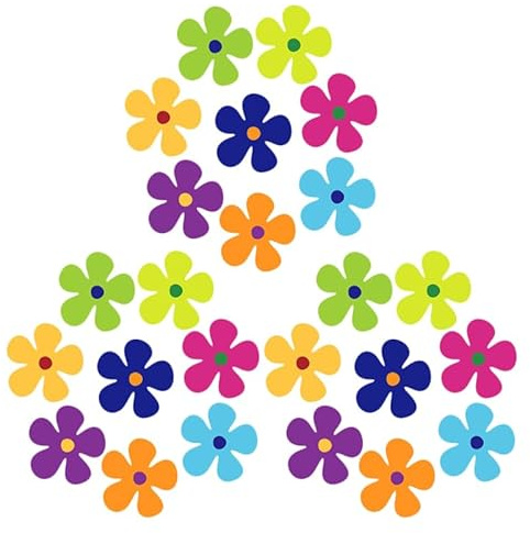 POPETPOP 24 Stück Magnetische Blumenaufkleber 3.94X3.94 Zoll Kühlschrankmagnete Dekoration Für Küche Auto Tür Und Metalloberflächen Kreative Blumendeko