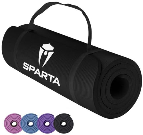 NBR Yoga Mat Exercise Fitness foam Extra Thick Non-Slip Large Padded High Density for Pilates gymnastics stretching Workout with Free Carry Strap