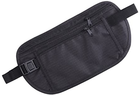 BELLIFFY Geldgürtel Hüfttasche Aus Strapazierfähigem Material Verstellbar Mit Mesh-rückseite Für Komfort Für Reisen Sport Und Alltag