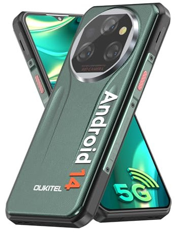 OUKITEL WP39 Outdoor Handy 5G - 24GB RAM + 256GB ROM Outdoor Smartphone Ohne Vertrag 11000mAh, Android 14 Handy, 6,6 Zoll, 64MP+32MP+8MP, Rugged Baustellenhandy, IP68 Wasserdicht/NFC/OTG/GPS/Face ID