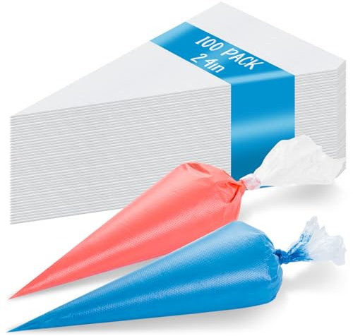 24 Inch Extra Large Piping Bags Disposable, 120Pcs Thickened Icing Piping Bags, Food Grade Cake Decorating Bag for Dessert, Pastry, Cookies, Cupcake Decorating