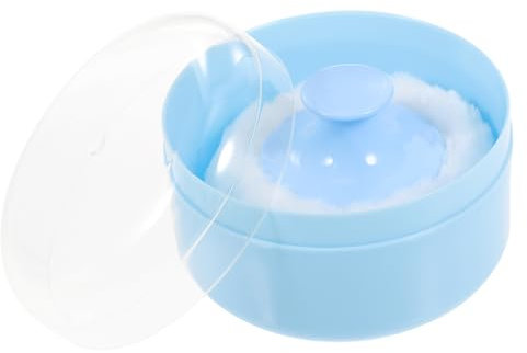 OATIPHO Borla De Polvo Corporal y Caja Compacta Para Ñiño 1 Unidad Diseño Ergonómico Para Aplicación Uniforme Piel Delicada Uso Casa y Viaje