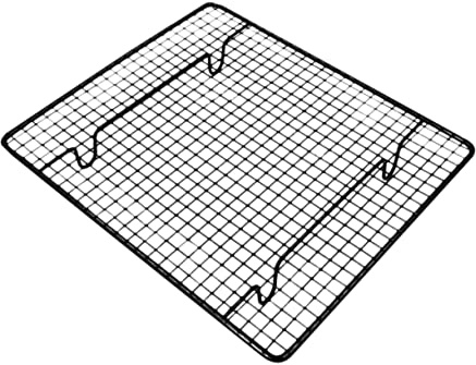 Hemobllo Rejilla Para Enfriar Pasteles y Pan De Inoxidable Negro Con Patas Redondeadas Plegables Soporte Estable y Diseño Resistente Para Hornear y Secar Postres