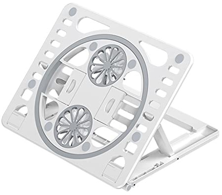 Oxxggkao Laptop Cooling Fans Portable Stand Holder For Folding Heat Dissipation Holder Helper Cooler Cooling Pad Gaming Fan White Quiet