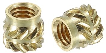 QUARKZMAN 100 Piezas Tuercas De Inserción Estriadas M3x4x4.5mm, Tuercas De Latón Estriadas Para Incrustar En Impresión 3D Tuercas De Latón Para Piezas Carcasas Plásticas Y Portátiles