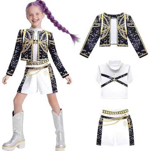 Bestwishing Disfraz Cosplay Niña, Disfraz de Carnavals para Niña, Animes Cosplay Costume, Disfraces de Actuación Escénicas, para Halloween Carnavals Fiestas Cosplay (140cm)
