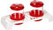 Kimmel Spargispezie Set saliera pepiera, Colore: Rosso, Piccolo