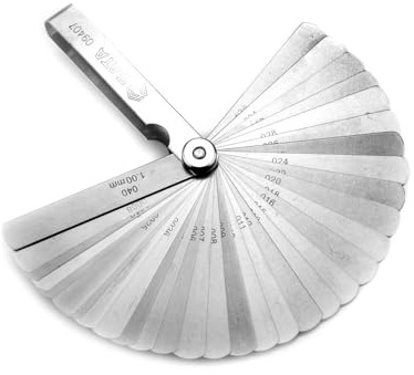 SATA ST09407SJ 32- Juego de calibrador de espesor de piezas con cuerpo de acero pulido para una mayor resistencia y durabilidad
