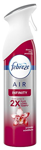 Febreze Orchidee Glitzer Spray Lufterfrischer 300 ml frischer Duft 1 x PLUS Nachhaltige hartnäckige Gerüche beseitigt