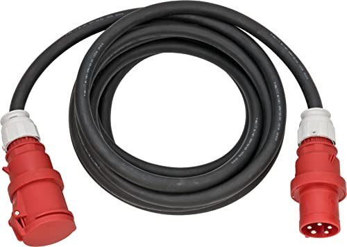 Brennenstuhl Professional CEE Verlängerungskabel IP44 20m | H07RN-F 5G16,0, 400V/63A 5-polig mit CEE Stecker und Kupplung, für den Außenbereich IP44, Made in Germany, schwarz