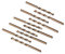 Anawakia - Set di 10 punte elicoidali per trapano, M35 HSS, con cobalto, HSS-Co, in acciaio, diametro di 1 mm