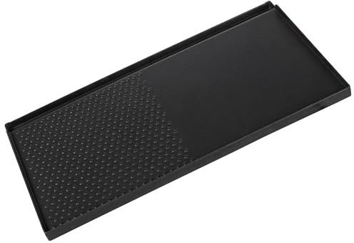 Z.M.C Grillplatte 45x24x3 cm, Grillaufsatz für Gaskocher 2-flammig, Grillmatte BBQ ideal für Camping, Plancha, Grill Aufsatz mit Antihaftbeschichtung, Grillpfanne für Gasgrill