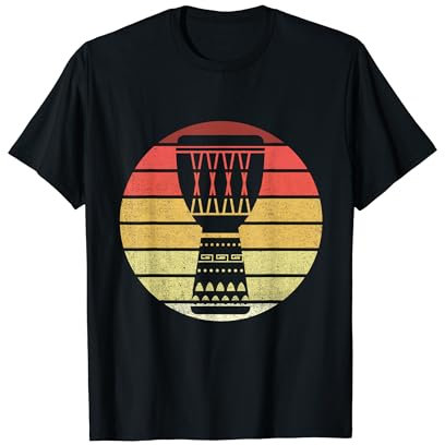 Djembe Retro Afrikanisches Schlagzeug Schlagzeug Djembe-Trommel Djembeist T-Shirt