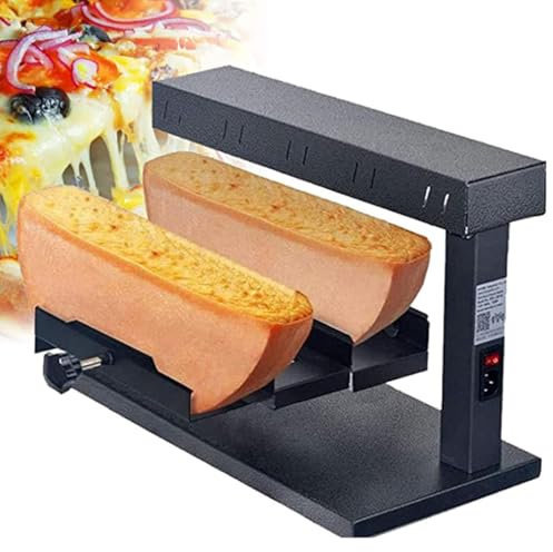 Hydravex Fundidor de Queso para raclette Comercial Fundidor de Queso eléctrico con Ruedas Calentador de Queso para encimera de 650 W Calentador de Queso para Servidor de Restaurante de Calentamiento